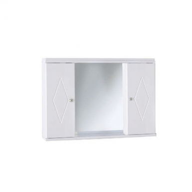 Καθρέπτης με ντουλάπι 80cm  λευκός