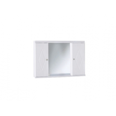 Καθρέπτης με ντουλάπι 80cm  λευκός