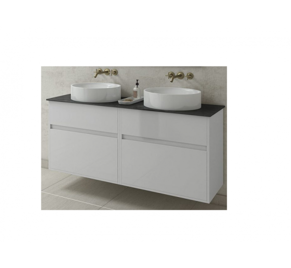 INSTINCT 125 BASE UNIT SHINY WHITE LACQUERED FINISH  Bathroom Furniture