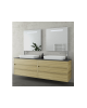 INSTINCT 150 BASE UNIT NATURAL OAK TOP - 2 Bathroom Furniture