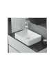LUXUS 85 BASE UNIT SHINY WHITE LACQUERED FINISH  Bathroom Furniture