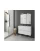 LUXUS 120 BASE UNIT SHINY WHITE LACQUERED FINISH  Bathroom Furniture
