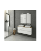 LUXUS 140 BASE UNIT SHINY WHITE LACQUERED FINISH  Bathroom Furniture