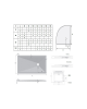 KARAG HEAVY DUTY SHOWER IN STONE TEXTURE 90x120x2.5 CM WHITE SHOWER TRAY