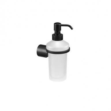 LAMDA soap dispenser frosted glass wall mounted