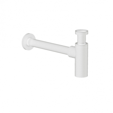 Siphon with removable cleaning cap  white matt R0262-300