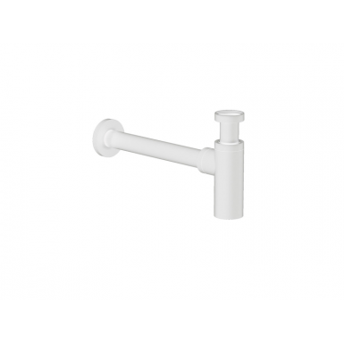 Siphon with removable cleaning cap  white matt R0262-300