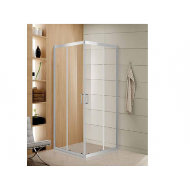 CLEVER 10 SHOWER CABIN 70C (68-70 X 68-70) SQUARE TRANSPARENT WITH AQUACLEAN SYSTEM 