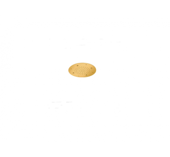 ΚΕΦΑΛΗ ΕΝΤΟΙΧΙΣΜΟΥ ΟΡΟΦΗΣ 2 ΡΟΩΝ (Ø38cm)   GOLD BRUSHED PVD E044219-211 ΕΝΤΟΙΧΙΣΜΕΝΑ