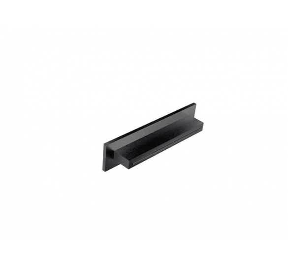 XL-WATERFALL SHOWER HEAD BLACK BRUSHED PVD E044273-411 MOUNTED ON THE WALL