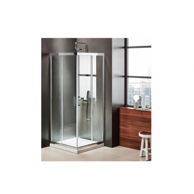 AXIS CLEAN GLASS CABIN 2 FIXED + 2 SLIDING SHEETS 100X110