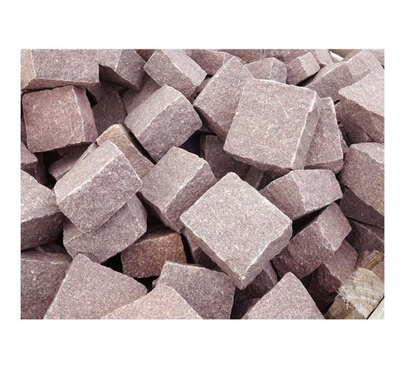 CUBE PINK GRANITE 10X10X5CM Irregular Plates Sanitary Ware - AGGELOPOULOS SANITARY WARE S.A.