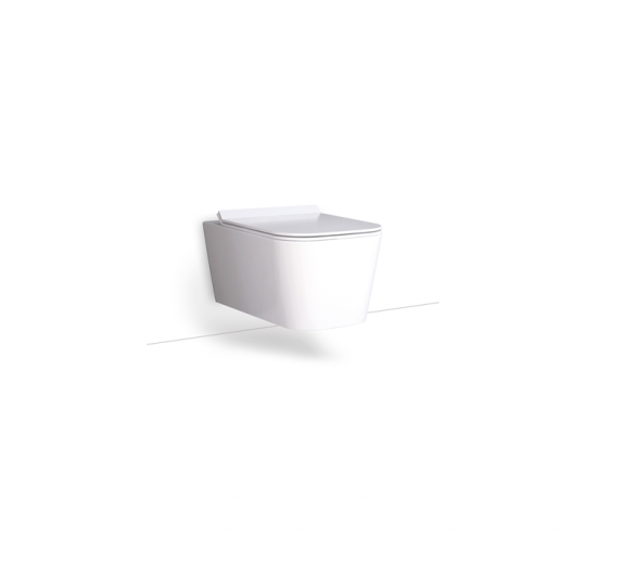 ENZO wall basin rimless white matt  55.5cm TOILETS WALL