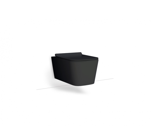 ENZO wall basin rimless black matt  55.5cm TOILETS WALL