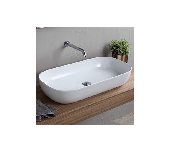 GLAM  washbasin white 76 * 39 * 11 cm WASHBASINS