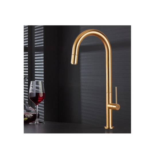 TOZO SUPPLY FAUCET HIGH BRUSHED GOLD 48780-201 KITCHEN FAUCETS