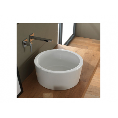 BUCKET washbasin white Ø42 * 19,5 cm
