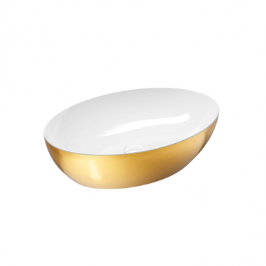 PURA washbasin gold 60 * 42 * 16 cm