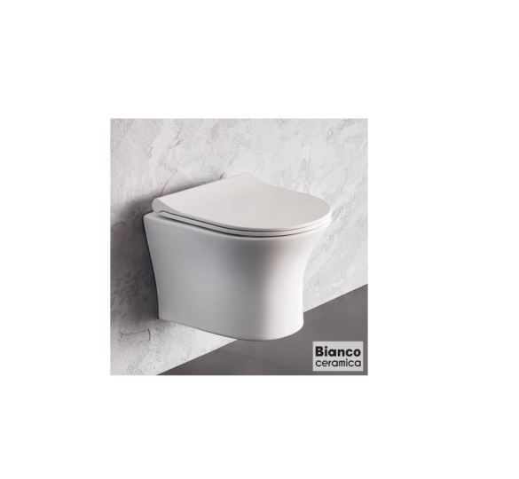 AIDA wall basin rimless white 48.5cm TOILETS WALL