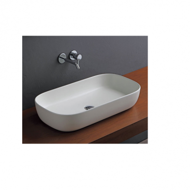 GLAM  washbasin white matt 76 * 39 * 11 cm