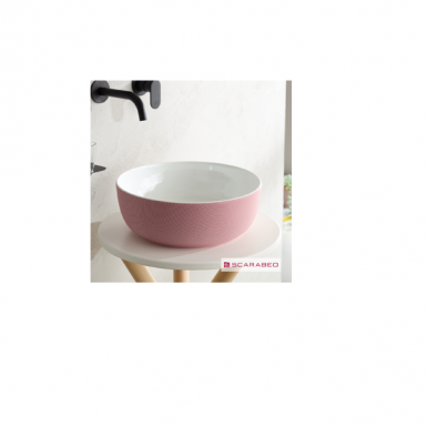 GLAM TABLE WASHER ANTIQUE PINK Ø39X10CM