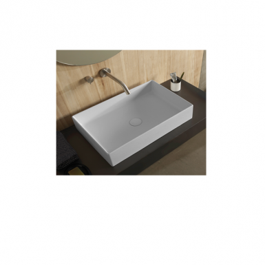 THEOREMA washbasin white matt 60 * 40 * 12 cm