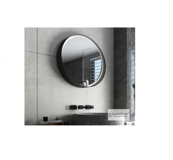 MIRROR WITH BLACK METAL FRAME BLISS 60 LED Ø60 MIRRORS