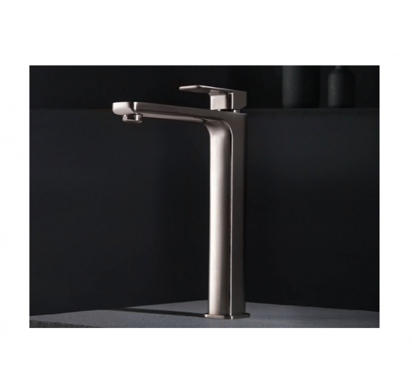 QUADRA washbasin tall inox faucet 144309P-110 WASHBASIN