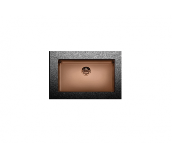 METAMORFOSIS SINK SMOOTH 75x44XCM COPPER STAINLESS SINK