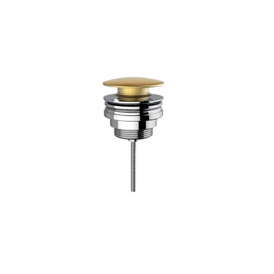 Washbasin valve clic-clac gold brushed