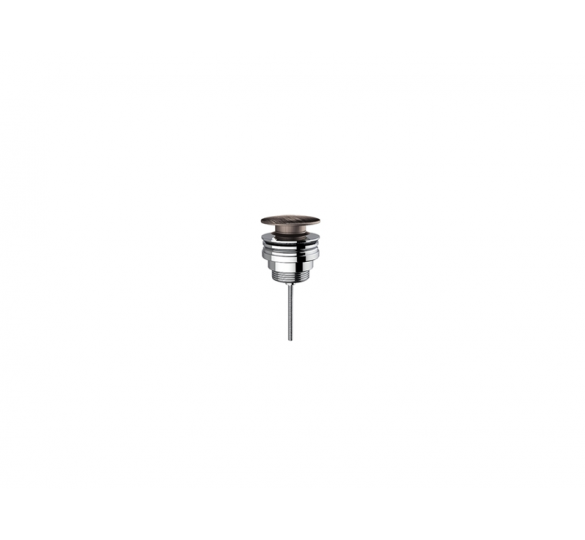 Washbasin valve clic-clac black brushed valves-pipettes geberit
