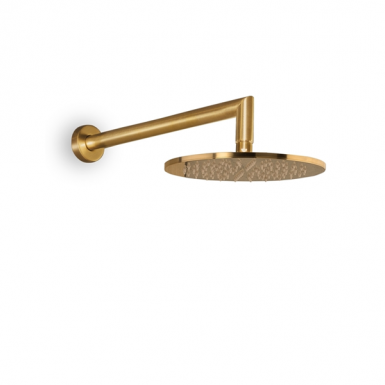  Recycled ABS Ø20cm head with 35cm wall arm Gold Brushed