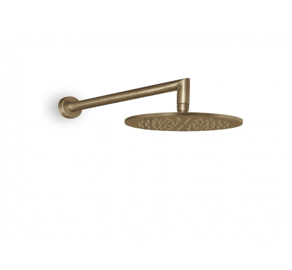  Recycled ABS Ø20cm head with 35cm wall arm Bronze Brushed MOUNTED ON THE WALL