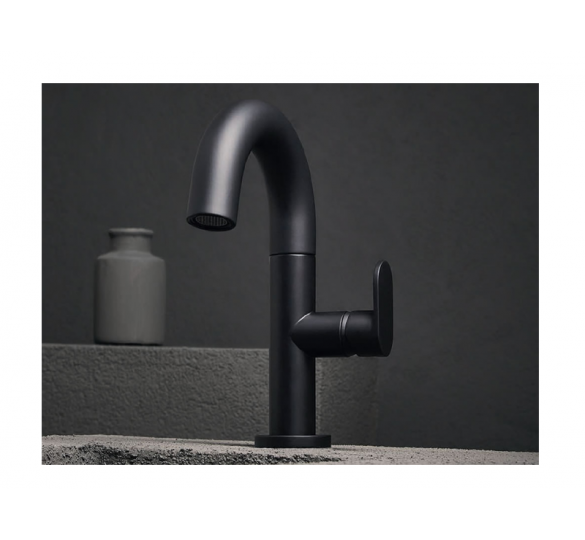 SLIM  BLACK MATT faucet Washbasin 500010-400 WASHBASIN
