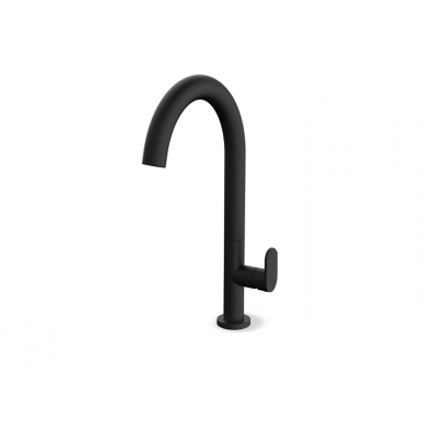 SLIM BLACK MATT faucet Washbasin 500041-400