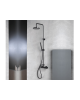 SLIM BLACK MATT faucer showerhead 500065-400 SHOWER COLUMNS