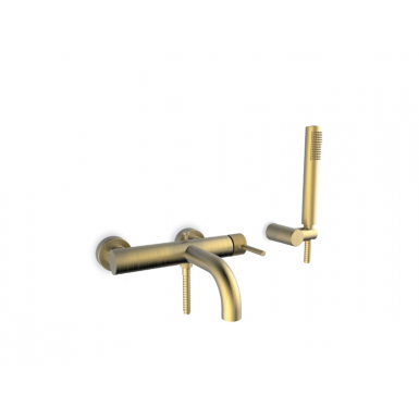 INDUSTRIAL BRUSHED GOLD faucet  bath