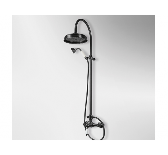 OXFORD BLACK MATT faucer showerhead  SHOWER COLUMNS