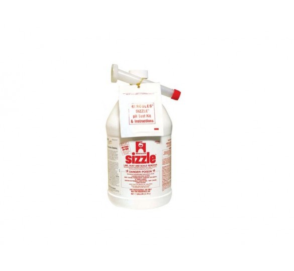 sizzle powerful descaler & rust 1/4gal descaler and rust - brushes