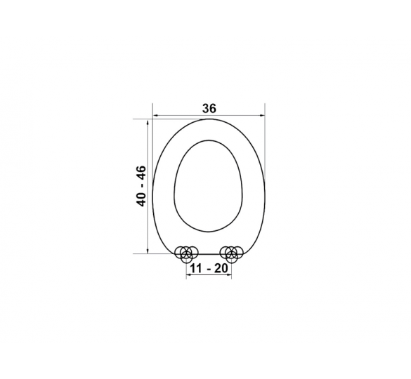 UNIVERSAL COVER BT WHITE MDF TOILET COVERS