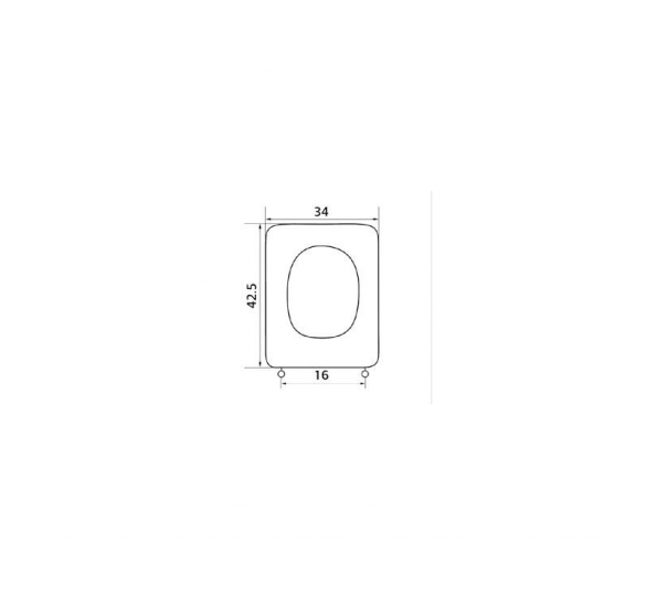 CONCA I.S COVER WHITE POLYESTER TOILET COVERS