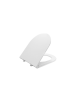 COVER QUEEN D-SHAPE WHITE SOFT CLOSE DUROPLAST TOILET COVERS