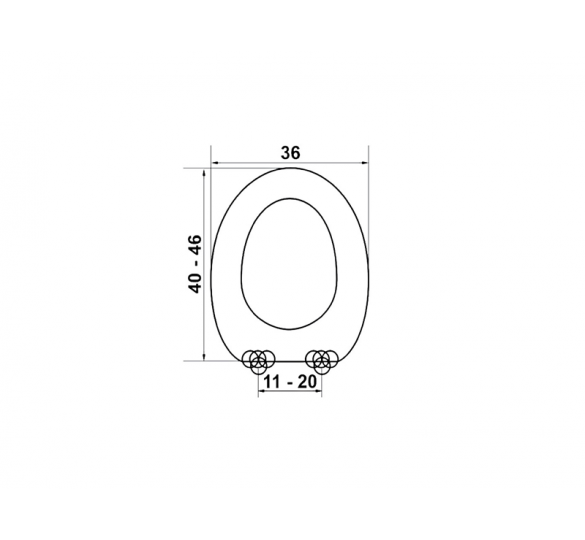 UNIVERSAL COVER BT MDF TOILET COVERS