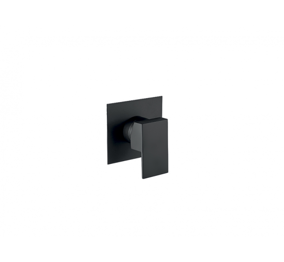 KUBE BUILT IN SHOWER MIXER 1 WAY BLACK MAT100 FIORE MOUNTED ON THE WALL