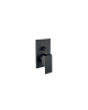 KUBE BUILT IN SHOWER MIXER WITH 2 OUTLET BLACK MAT 100NN7517 FIORE MOUNTED ON THE WALL
