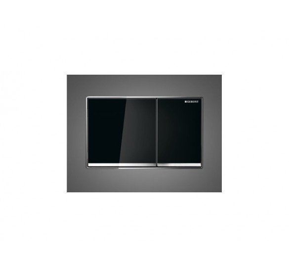 plate ''omega60'' 115.081.SJ.1 black glass geberit  flush plates geberit Sanitary Ware - AGGELOPOULOS SANITARY WARE S.A.