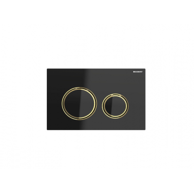 sigma plate 21 115.650.SI.1 black glass / red gold geberit