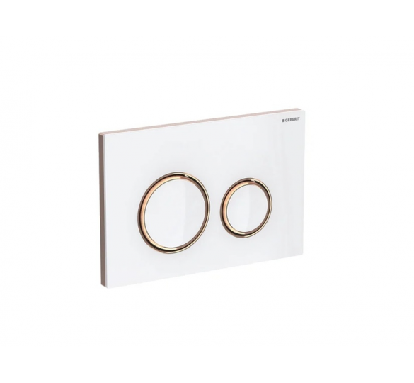 sigma plate 21 115.650.SJ.1 white glass / red gold geberit flush plates geberit Sanitary Ware - AGGELOPOULOS SANITARY WARE S.A.