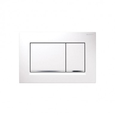 geberit plate ''sigma30'' 115.883.KJ.1 white / glossy chrome / white