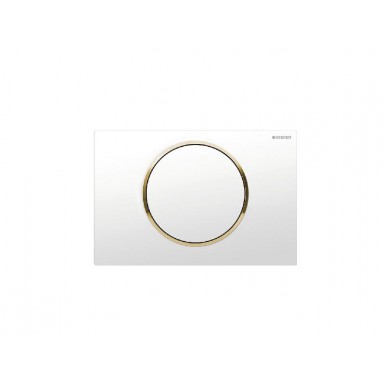 plate sigma 10 115.758.KK.5 white / gold / white geberit